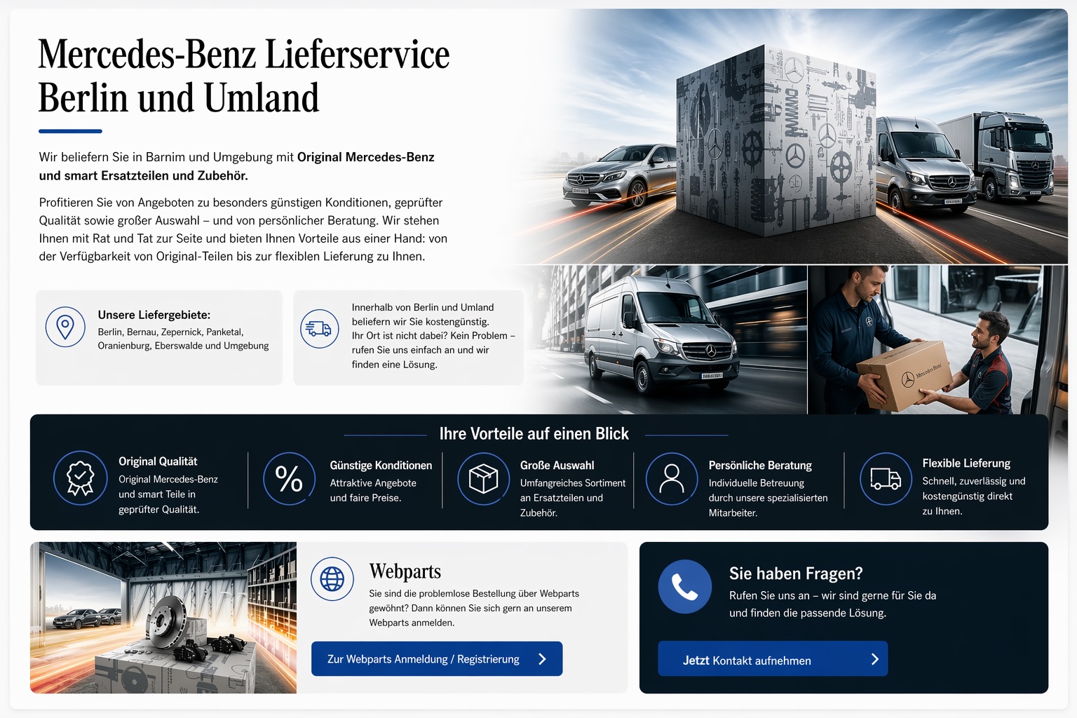 Original Mercedes-Benz Teile und Zubeh�r - Mit Lieferservice in Berlin